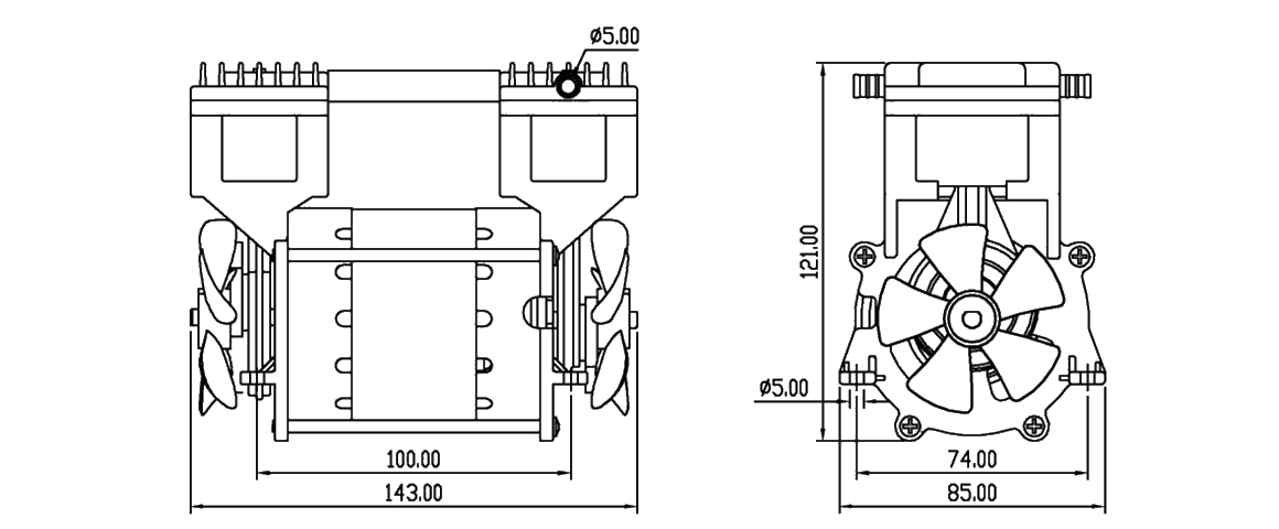 HP-200V活塞真空泵