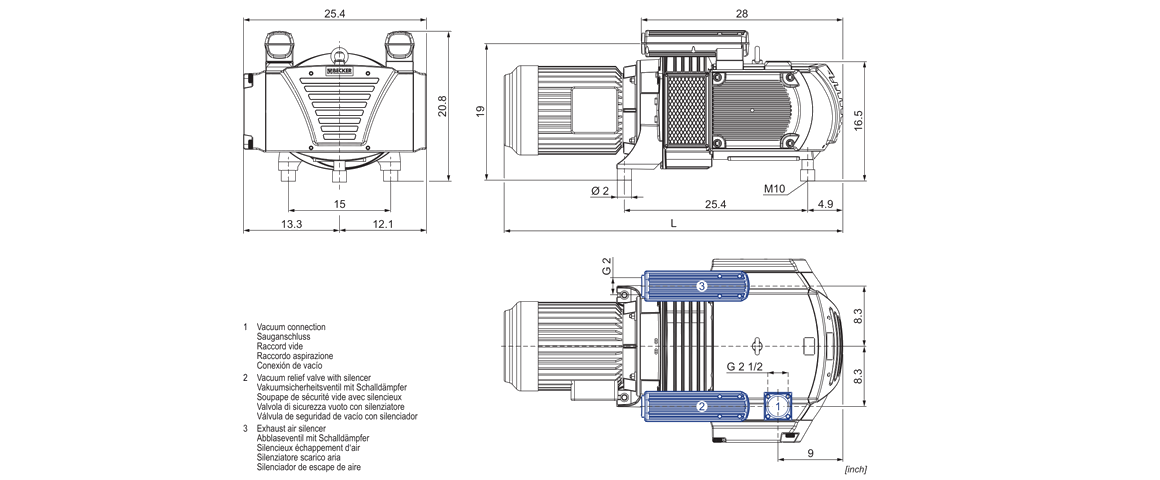 VTLF 2.250真空泵